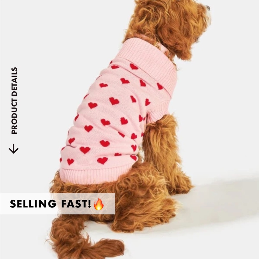 SkinnyDip London Love Heart Dog Jumper (Sweater)